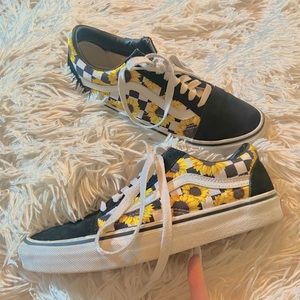 Custom Sunflower Vans
